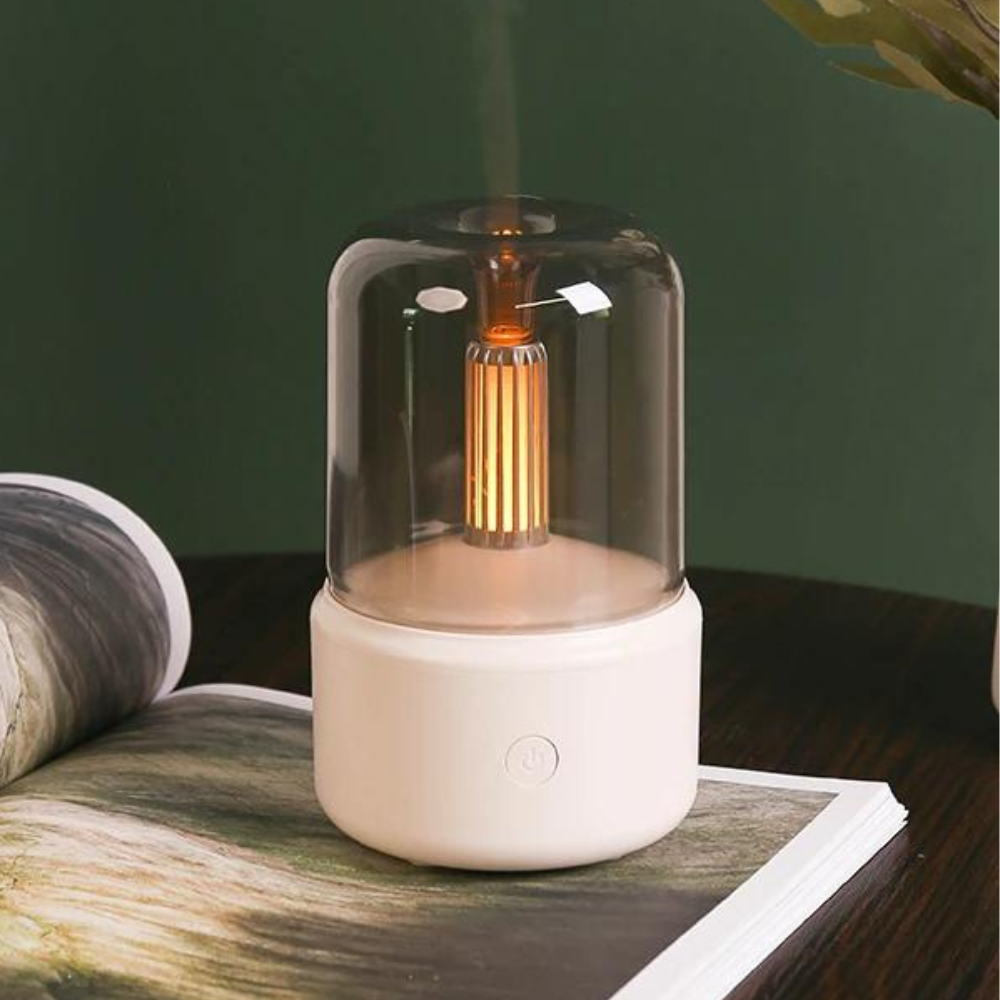 Retro Aroma Diffuser with Night Light - USB Essential Oil Humidifier-Orizon Depot