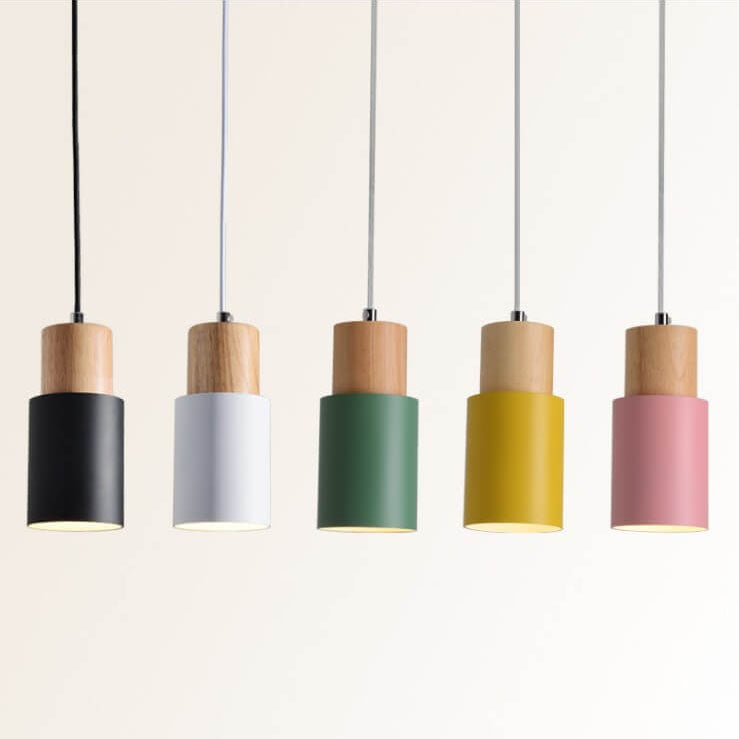 Nordic Macaron Tubular Aluminum 1-Light Single LED Pendant Lamp-Orizon Depot