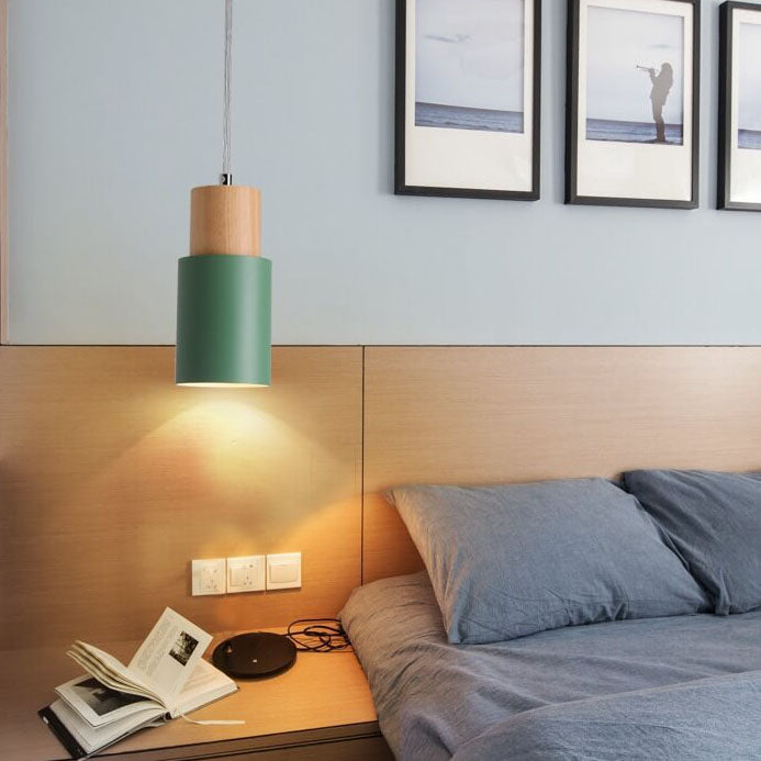 Nordic Macaron Tubular Aluminum 1-Light Single LED Pendant Lamp-Orizon Depot