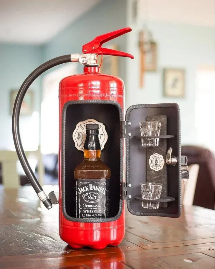 Discreet Fire Extinguisher with Hidden Drink Compartment