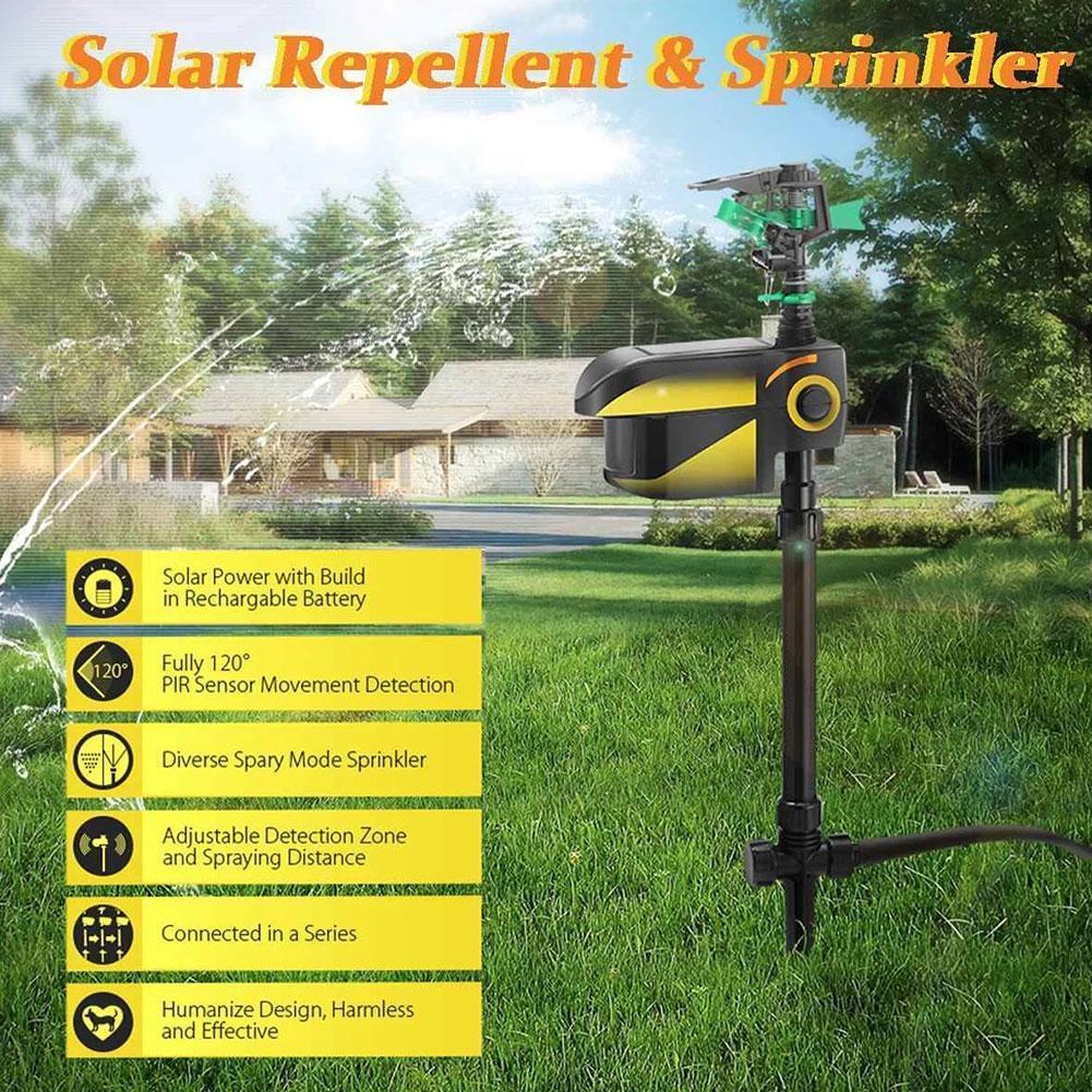 Solar-Powered Motion Activated Sprinkler to Deter Deer