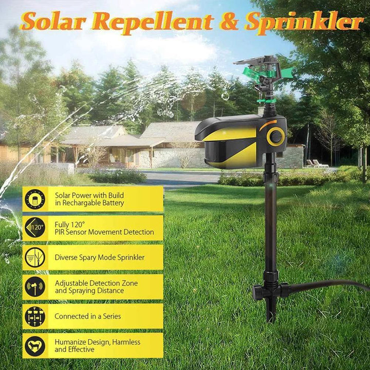 Solar-Powered Motion Activated Sprinkler to Deter Deer