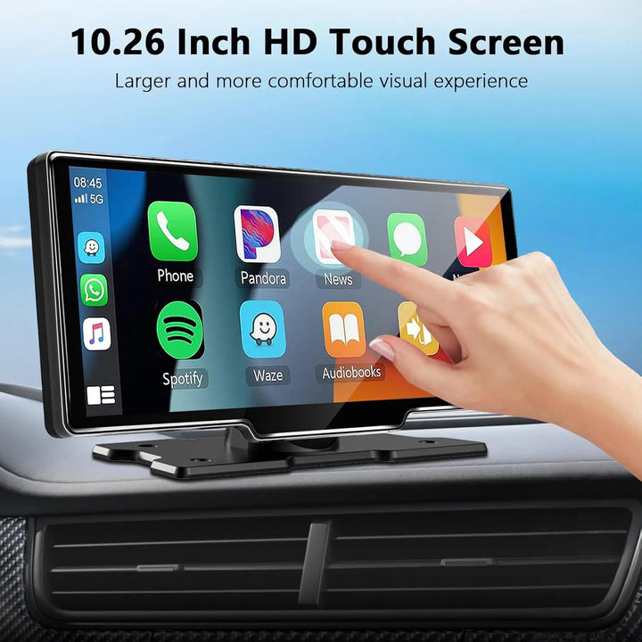 10.26 Inch Wireless CarPlay Android Auto Dash Display Radio-Orizon Depot