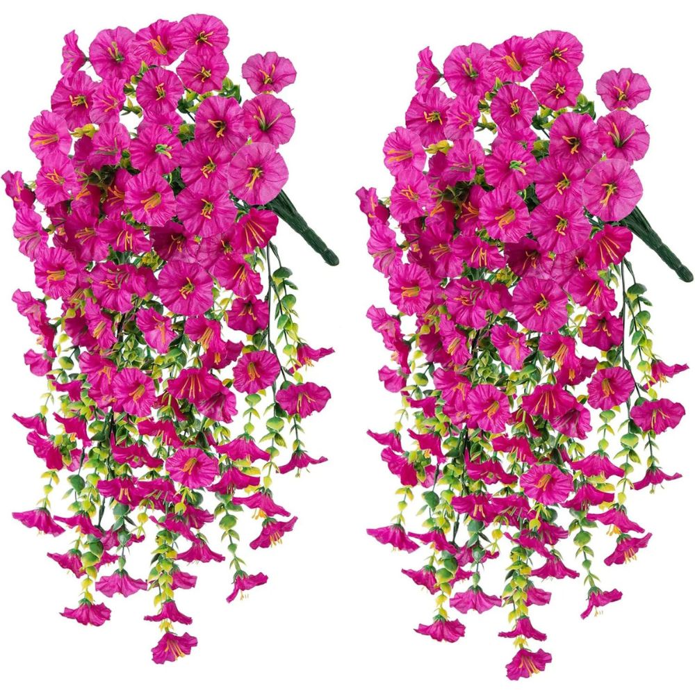UV Resistant Artificial Morning Glory Flower Hanging Decoration