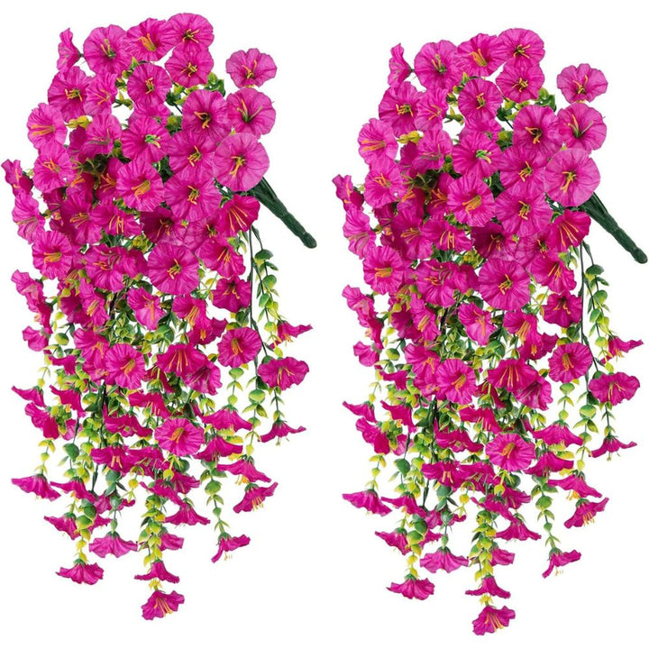 UV Resistant Artificial Morning Glory Flower Hanging Decoration