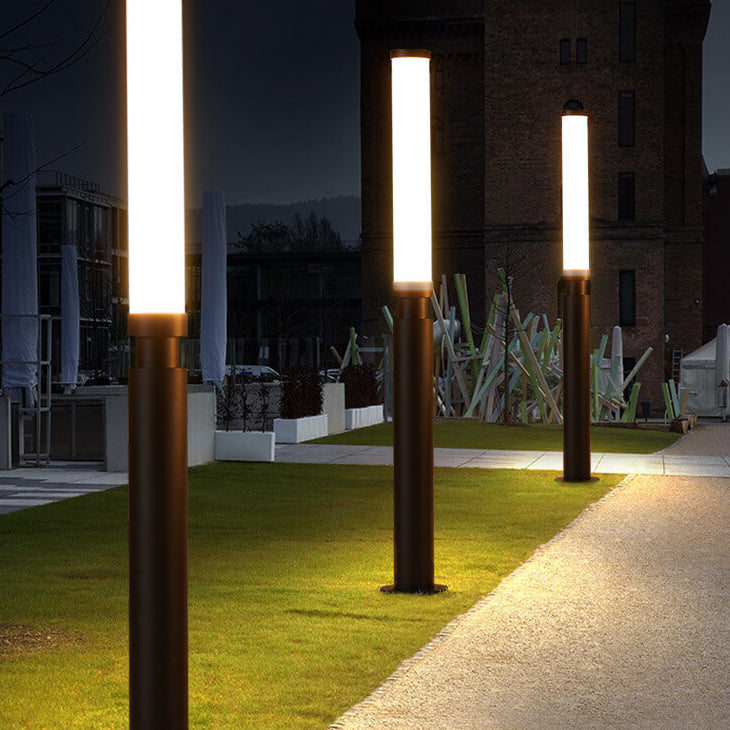 Modern Acrylic LED Lawn Lamp Creative Lipstick-Outdoor Waterproof Design