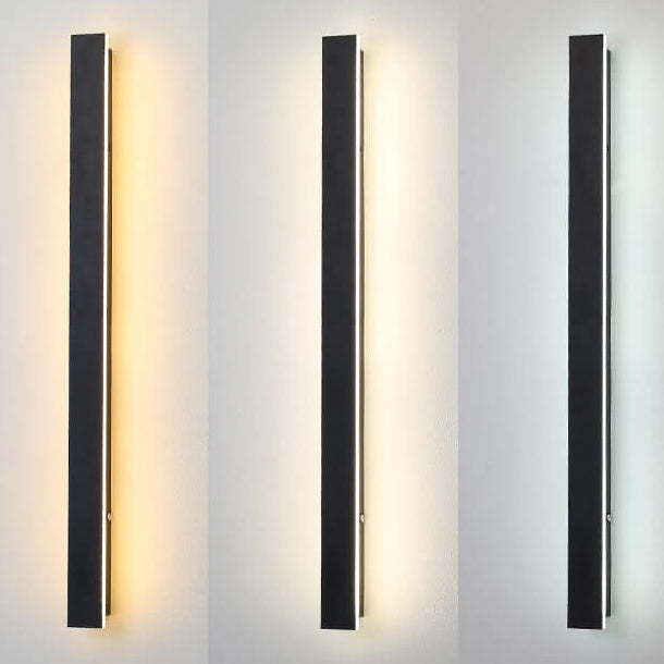 Retro Waterproof Rectangular LED Wall Sconce for Outdoor Spaces