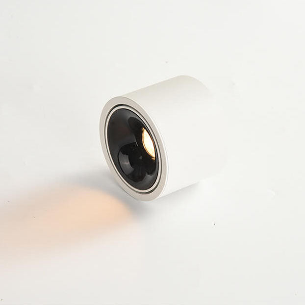 Modern Minimalist Adjustable Round LED Flush Mount Spotlight Ceiling Lamp-Orizon Depot