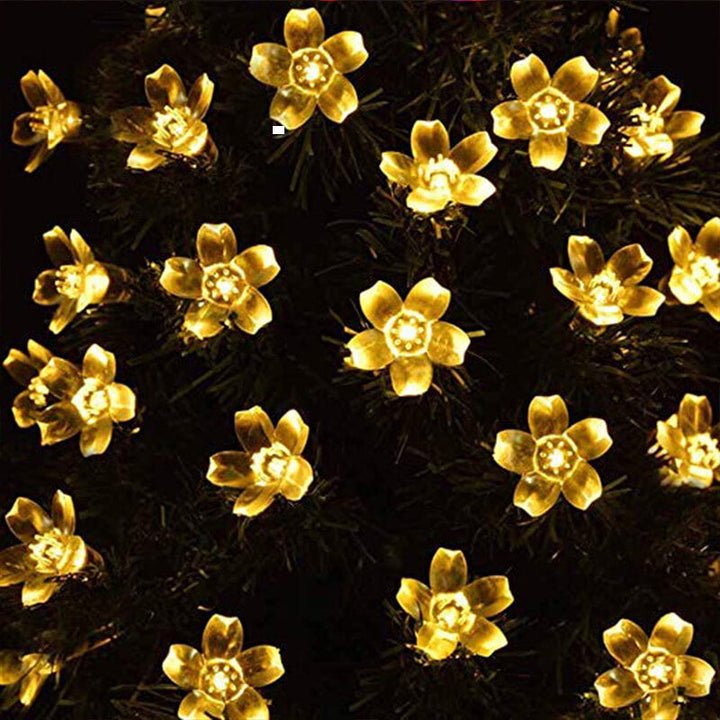 LED Solar Sakura String Lights Waterproof Outdoor Fairy Flower Lamp-Orizon Depot