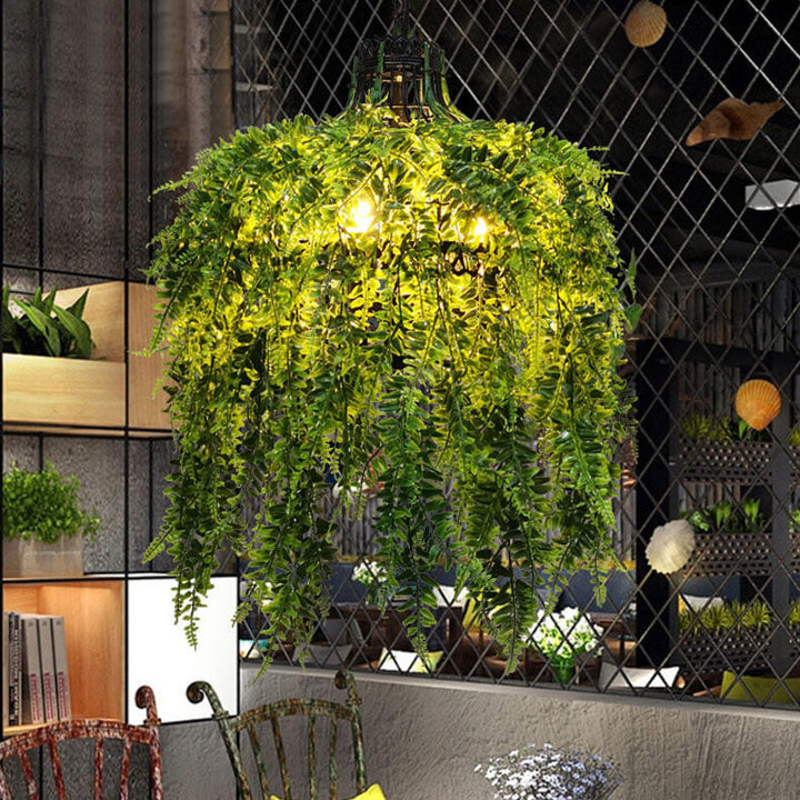 Creative Plant Vine Decorative 3-Lamp Chandelier-Orizon Depot