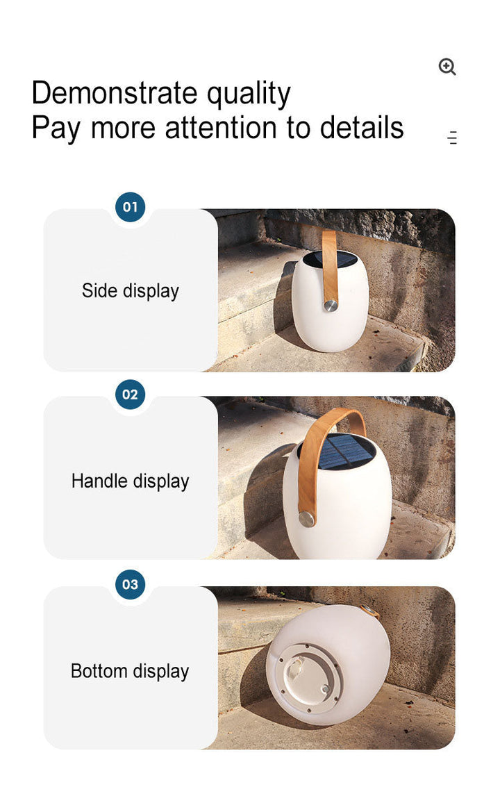 Solar PE Portable Basket LED Light Outdoor Waterproof Decorative Lamp-Orizon Depot