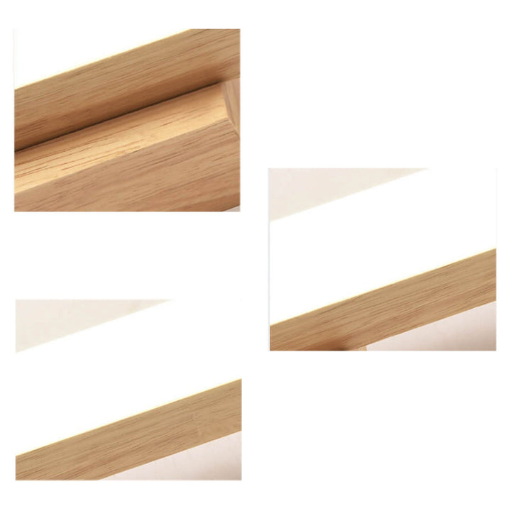 Nordic Minimalist Wooden Linear LED Vanity Wall Sconce Lamp-Orizon Depot