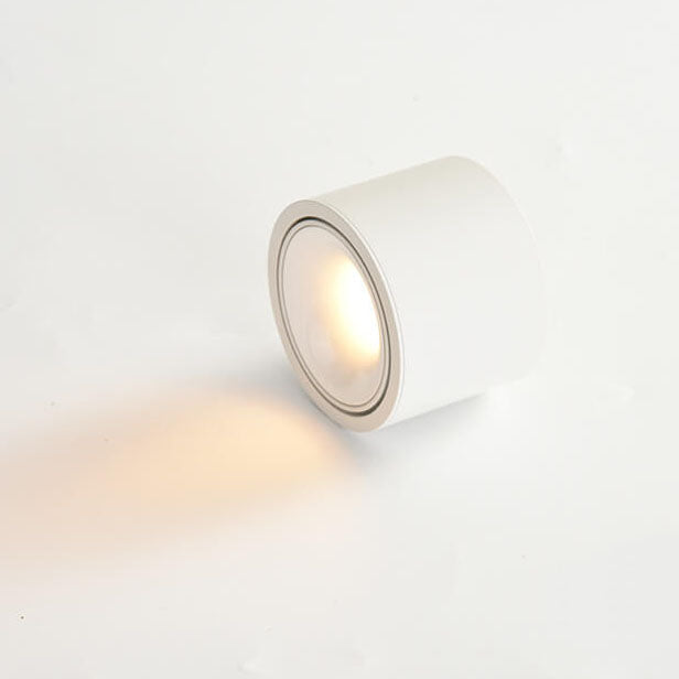 Modern Minimalist Adjustable Round LED Flush Mount Spotlight Ceiling Lamp-Orizon Depot