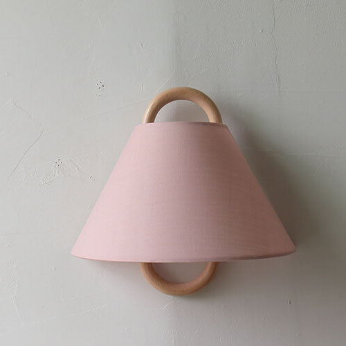 Modern Original Wooden Pleated Semi-Circle 1-Light Wall Sconce Lamp
