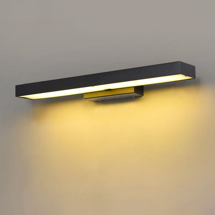 Modern Minimalist Rectangular Flat LED Motion Sensor Waterproof Wall Sconce for Outdoor