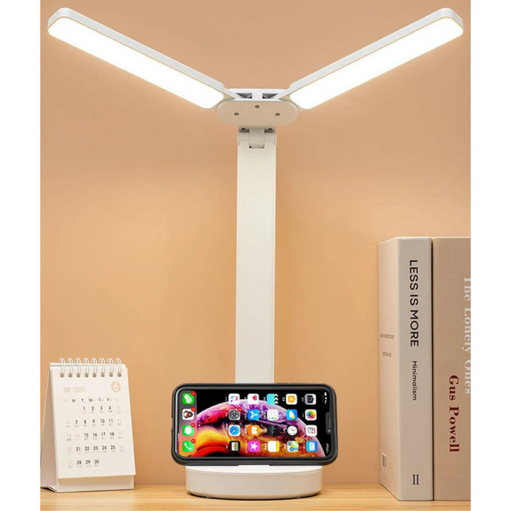 Adjustable Rechargeable Reading Lamp - Dimmable with Phone Table-Orizon Depot