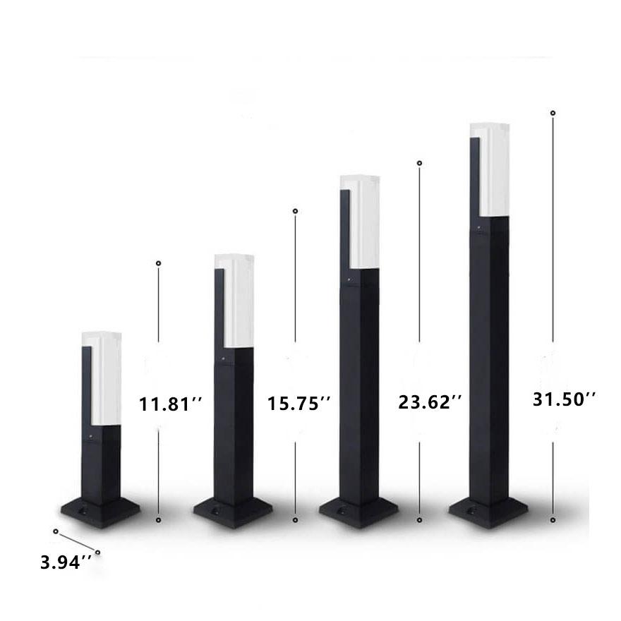Modern Acrylic LED Column Lawn Light – Waterproof Outdoor Garden Lamp-Orizon Depot