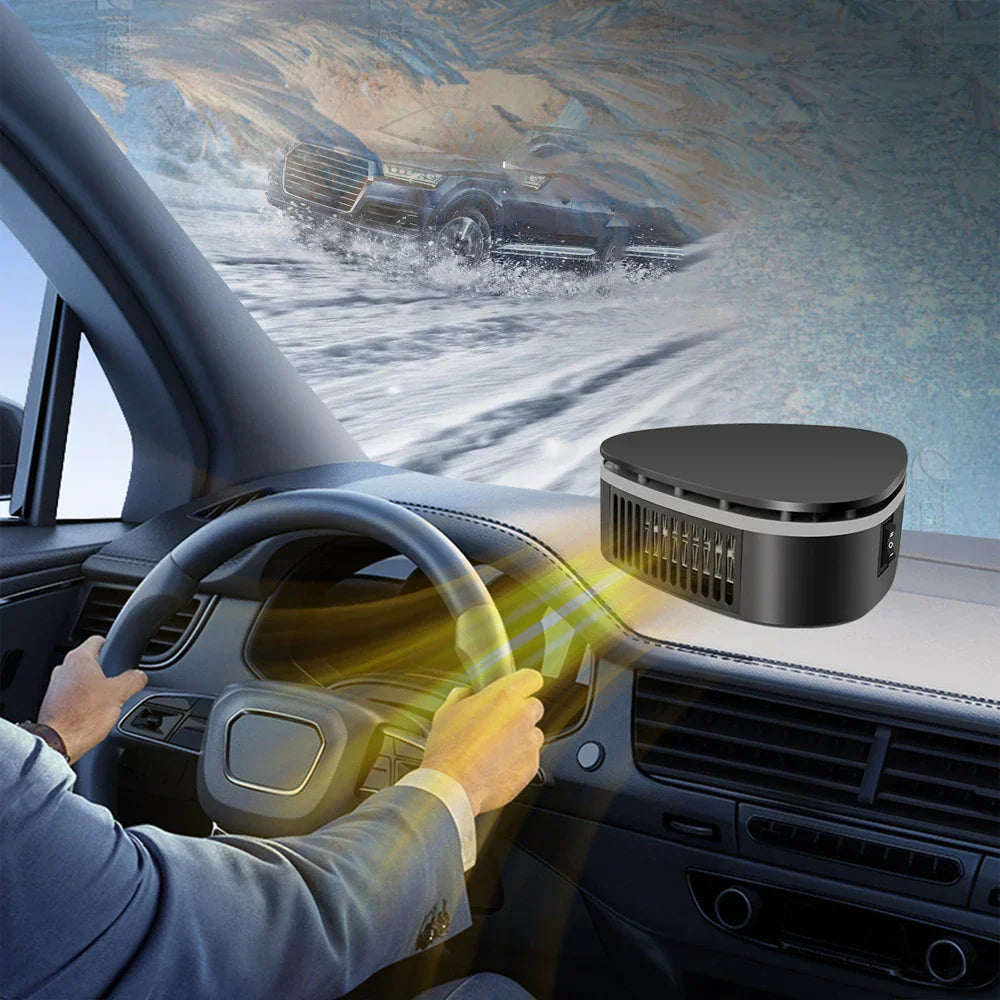 12V Car Heater Defroster with 360° Adjustable Suction Cup-Orizon Depot