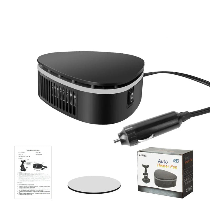 12V Car Heater Defroster with 360° Adjustable Suction Cup-Orizon Depot