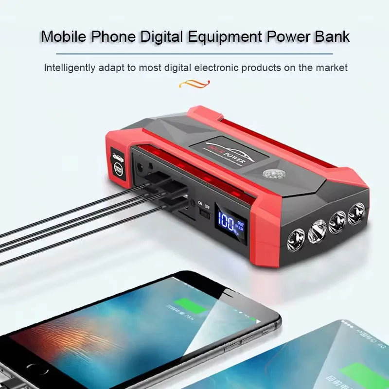 12V Emergency Car Jump Starter Power Supply for Road Trips-Orizon Depot