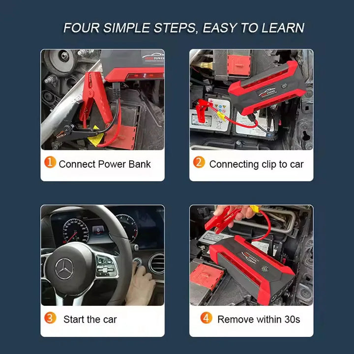 12V Emergency Car Jump Starter Power Supply for Road Trips-Orizon Depot