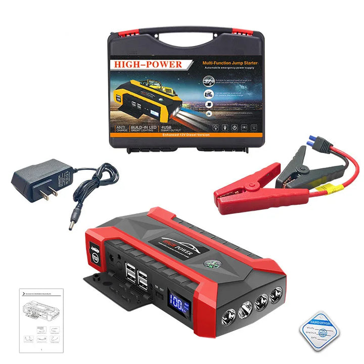 12V Emergency Car Jump Starter Power Supply for Road Trips-Orizon Depot