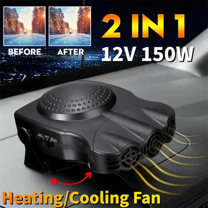 12V Portable Car Heater Defroster with Cigarette Lighter-Orizon Depot
