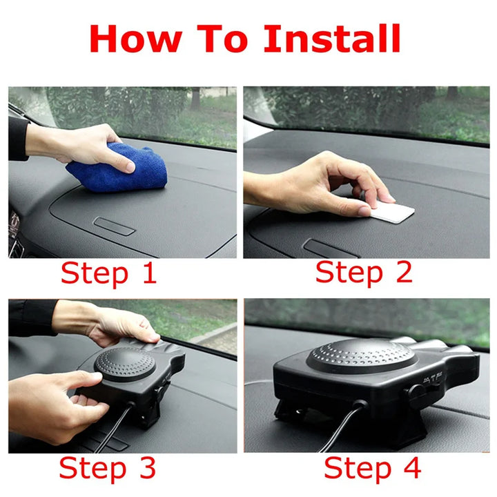 12V Portable Car Heater Defroster with Cigarette Lighter-Orizon Depot