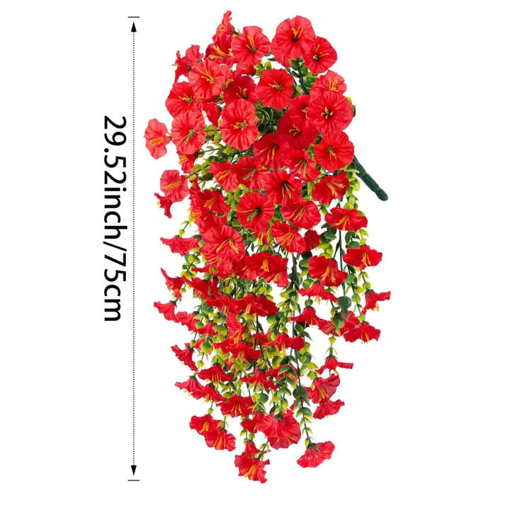 UV Resistant Artificial Morning Glory Flower Hanging Decoration