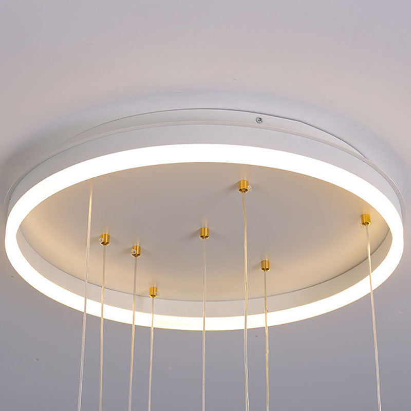 Contemporary Scandinavian Space Planet Acrylic Glass Round Shade LED Kids Flush Mount Ceiling Lamp-Orizon Depot