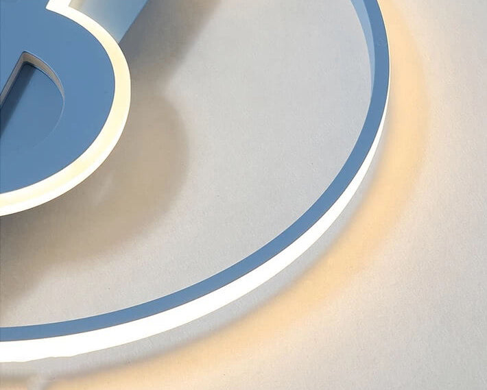 Nordic Modern Creative Music Notes Design LED Flush Mount Ceiling Lamp-Orizon Depot
