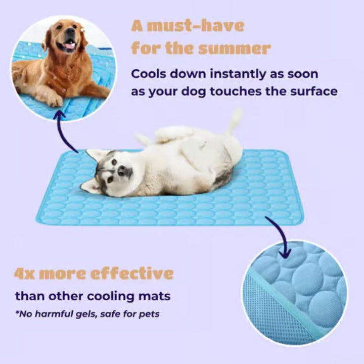 Cooling Mat for Dogs - 4x More Effective Pet Comfort Solution-Orizon Depot