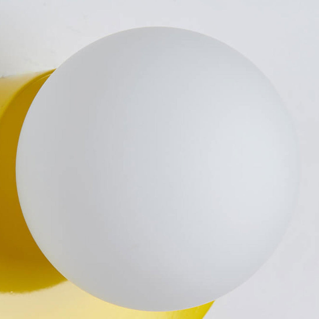 Modern Minimalist Colorful Glass Sphere Semicircle 1-Light Wall Sconce Lamp-Orizon Depot