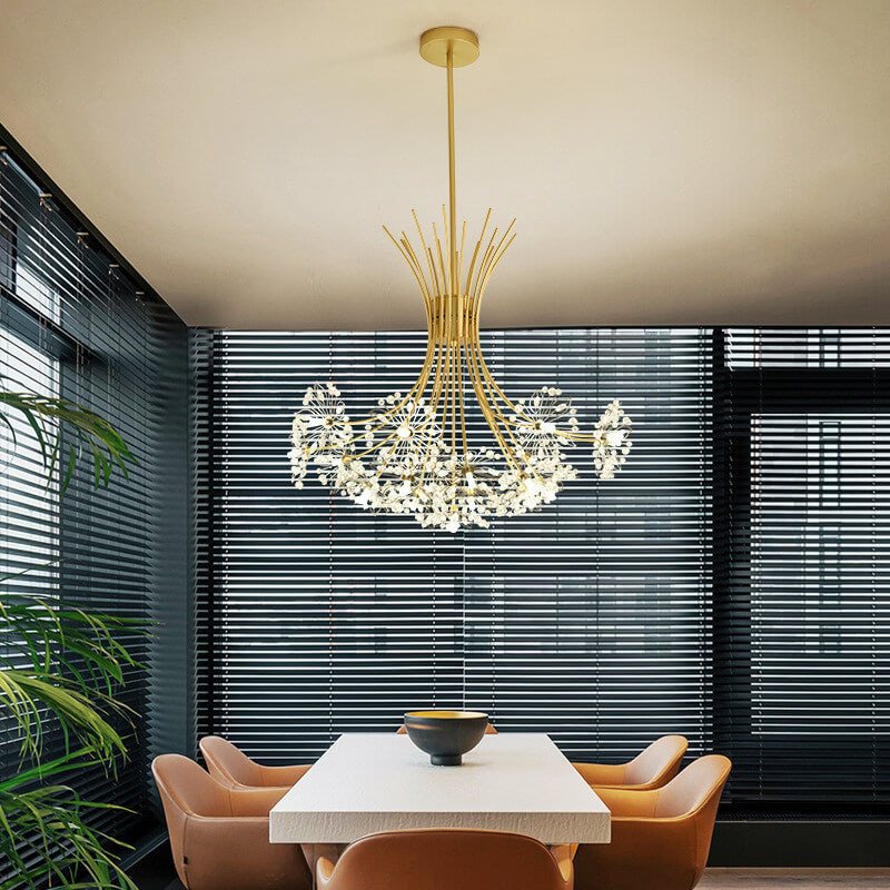 Crystal Dandelion Chandelier with 13–19 Lights for Luxury Interiors