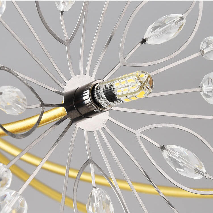 Crystal Dandelion Chandelier with 13–19 Lights for Luxury Interiors-Orizon Depot