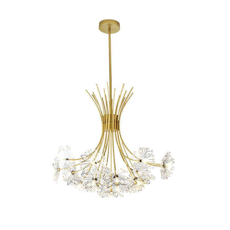 Crystal Dandelion Chandelier with 13–19 Lights for Luxury Interiors