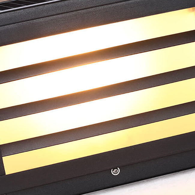 Modern Minimalist Solar LED Post Light Waterproof Aluminum Garden Landscape Lamp-Orizon Depot