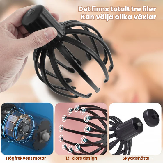 Octopus Head Massager for Relaxation and Stress Relief-Orizon Depot