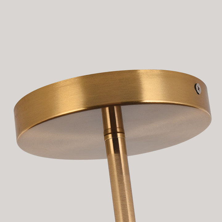 Japanese Wabi-sabi Simplistic Wood Grain Round LED Semi-Flush Mount Lamp-Orizon Depot