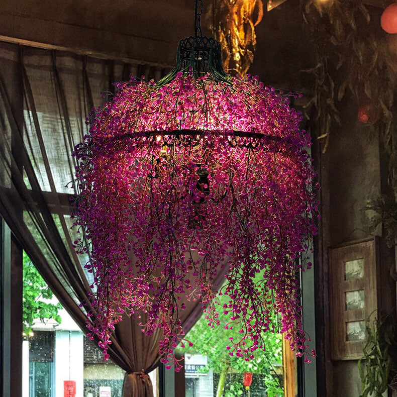 Creative Plant Vine Decorative 3-Lamp Chandelier-Orizon Depot