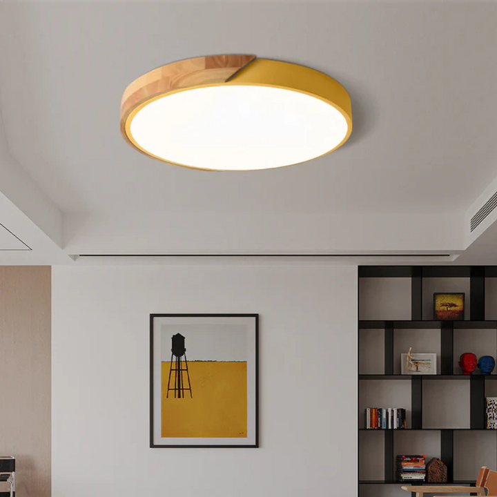 Modern Nordic Wooden Design LED Ceiling Light Fixture