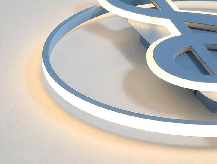 Nordic Modern Creative Music Notes Design LED Flush Mount Ceiling Lamp-Orizon Depot