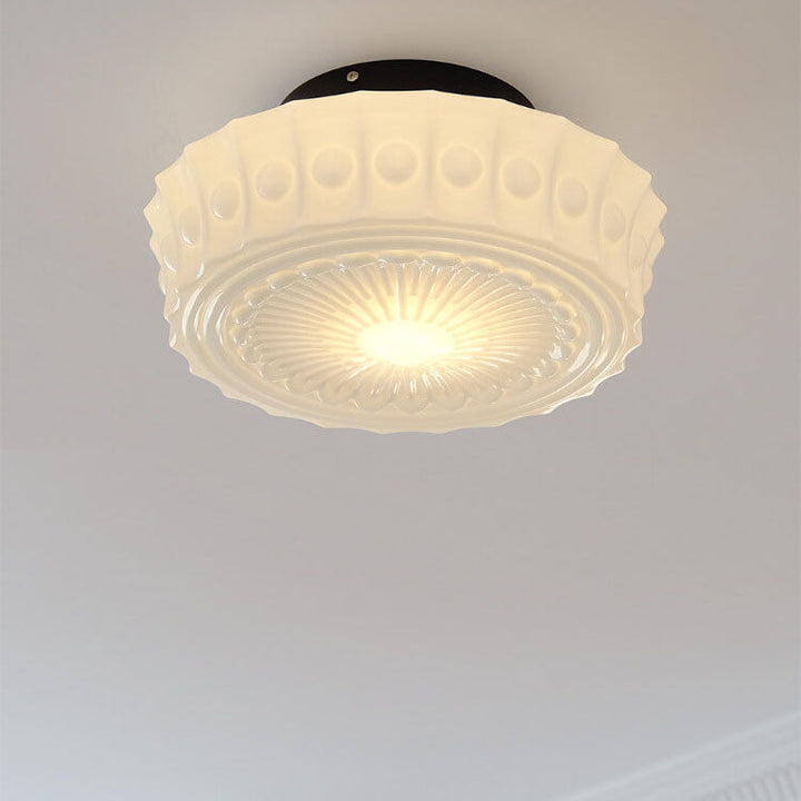 French Vintage White Jade Ceiling Light for Elegant Interiors-Orizon Depot