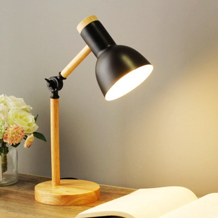 Scandinavian Minimalist Wooden LED Desk Lamp for Modern Interiors