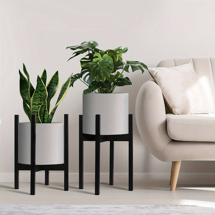 Adjustable Metal Plant Stand | Modern Indoor and Outdoor Planter Holder