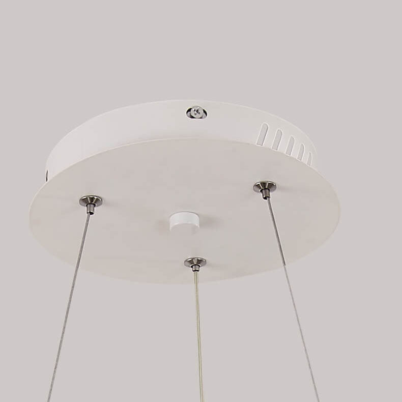 Japanese Minimalist Log Circle LED Island Chandelier for Modern Living-Orizon Depot