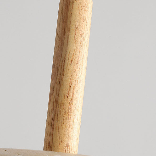 Japanese Wood Travertine LED Pendant Light for Bedroom-Orizon Depot