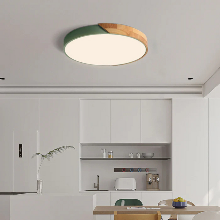 Modern Nordic Wooden Design LED Ceiling Light Fixture