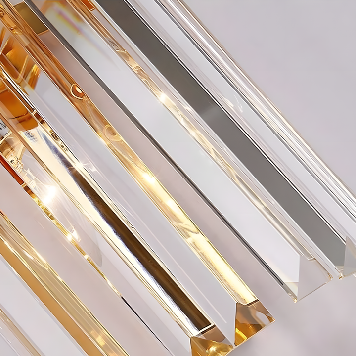 Modern Luxury Stainless Steel Crystal Wall Sconce Light