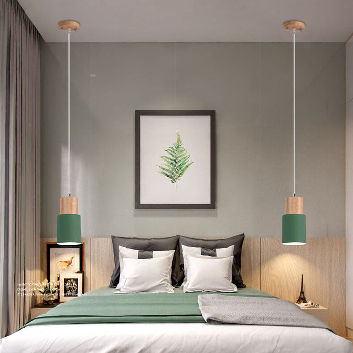 Nordic Macaron Tubular Aluminum 1-Light Single LED Pendant Lamp-Orizon Depot